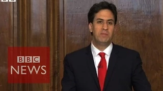 Three leaders quit after shock UK election result - BBC News