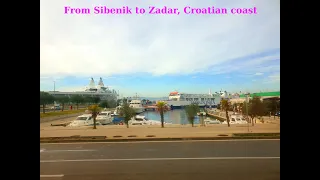 Winter journey, from north to south. Part 11 of 16, From Sibenik to Zadar, Croatian coast