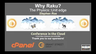 Stephen Roe - Why raku? The Physics::Unit edge.