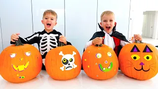 Vlad y Niki en cuentos de Halloween para niños