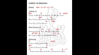 CHRIST IS ENOUGH | key of D | lyrics and chords | praise and worship | Natashia Midori