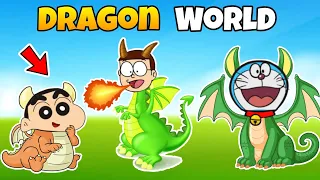 Shinchan And Nobita Going Dragon World 😱😱 | Shinchan And Nobita Game | Funny Game