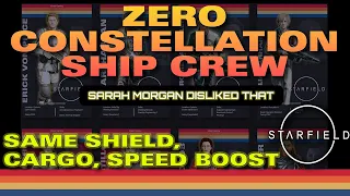 Starfield  - Non-Constellation Ship Crew - Same Shield Cargo Speed Perks