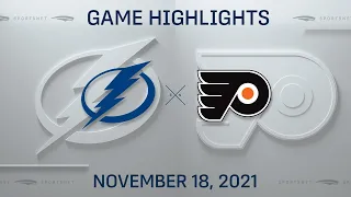 NHL Highlights | Lightning vs. Flyers - Nov. 18, 2021
