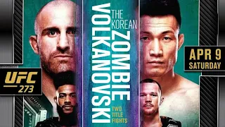 *UFC 273* Volkanovski vs The Korean Zombie Knockout + Full Fight Highlights + (Post-Fight Interview)