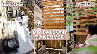 Extreme Balcony Makeover | Renter Friendly Patio Transformation