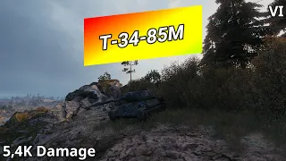 World of Tanks - T-34-85M (5,4K Damage) | WoT Replays [#38]