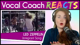 Vocal Coach reacts to Led Zeppelin Immigrant Song (Live 1972)