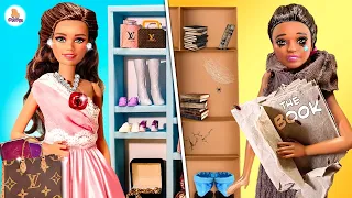 Как из Бедной стать Богатой/ Rich vs Poor Barbie Dolls DIYs Своими Руками