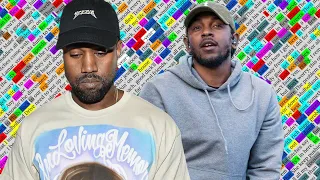Kanye West & Kendrick Lamar, No More Parties in L.A. | 5K Sub Special | Rhyme Scheme Highlighted