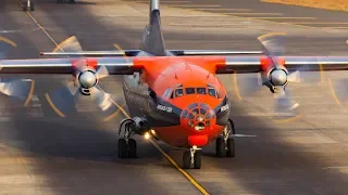 48 Years Old Cavok Air Antonov AN-12 UR-CKL Loud and Smoky Takeoff from Mumbai International Airport