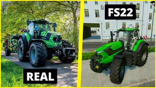 PRAWDZIWE ŻYCIE VS FS22 🚜 Porównanie realnych maszyn rolniczych z grą 🚜TOP 10