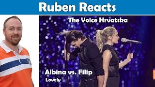 "Lovely" (Billie Eilish) The Voice Hrvatska (Albina & Filip) RUBEN REACTS