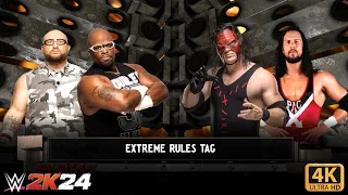 WWE 2K24 - FULL MATCH - The Dudley Boyz vs. Kane and X-Pac - Extreme Rules Match: Raw