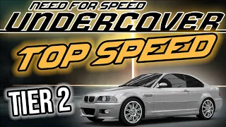 HIGHEST TOP SPEEDS OF THE TIER 2 CARS ★ Need For Speed: Undercover