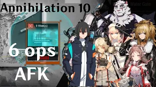 [Arknights] Annihilation 10 Dossoles Water Gate 6 ops afk strat