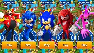 Sonic Dash vs Sonic Dash Prime - Movie Sonic vs Movie Knuckles vs Sonic Prime vs All Bosses