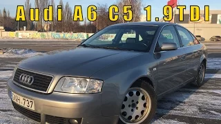 Обзор Audi A6 C5 2003 1.9TDI.  Лучший двигатель, отличное состояние.