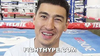 DMITRY BIVOL WATCHES CANELO SPAR A HEAVYWEIGHT; LAUGHS & TELLS HIM "SPAR AGAINST ALIENS"