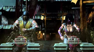 Mortal Kombat X "Испытай свою силу". Играем с девушкой