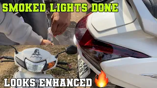 Activa 6g Smoke Wrapping on Lights | Activa Smoked Lights || Activa Indicators Smoke Wrap