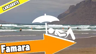 Playa de Famara beach Lanzarote Spain