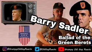 BARRY SADLER - BALLAD OF THE GREEN BERETS | REACTION