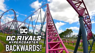 DC Rivals Hypercoaster Backwards Seat POV Warner Bros Movie World Australia