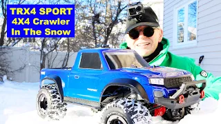 Winter TRX4 Sport in the Snow - Backyard Fun
