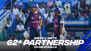 David Wiese x Odean Smith 62* Partnership vs Delhi Bulls | Day 14 | Player Highlights