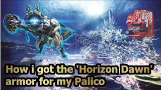 Getting the Horizon Dawn Armor for Palico | EVENT: Lessons of the Wild (Slay 8 Barros)