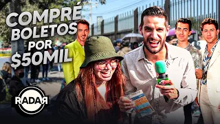 Compré boletos por $50MIL y los regalé en la fila de los JONAS BROTHERS | RADAR con Adrián Marcelo