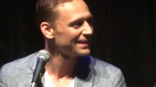 Tom Hiddleston being embarrassed