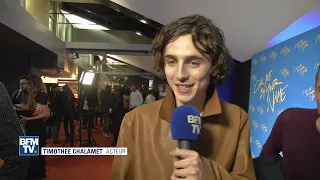 Timothée Chalamet on French TV after CMBYN Paris premiere