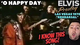 Elvis Presley - 'O Happy Day | 1970 Las Vegas REHEARSAL REACTION