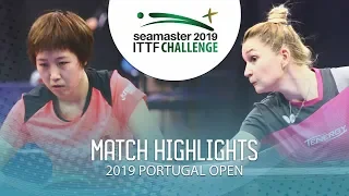 Yang Huijing vs Daniela Monteiro Dodean | 2019 ITTF Challenge Plus Portugal Open Highlights ( Pre )