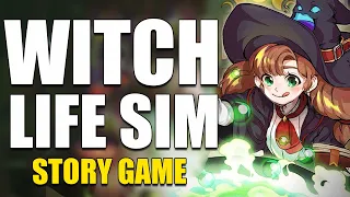 SO WHOLESOME | Witch Life Sim Game - "Little Witch in the Woods" Playthrough (Part 1)