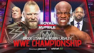 FULL MATCH: Brock Lesnar vs. Bobby Lashley: Royal Rumble 2022