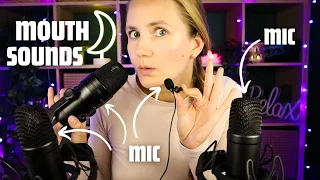 ASMR 100% Sensitive Mouth Sounds with 3 Different Microphones