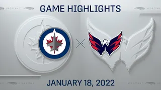 NHL Highlights | Jets vs. Capitals - Jan. 18, 2022