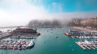 Dana Point Harbor - Festival of whales | Aerial Footage [4K]