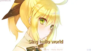 Nightcore - Hello World [Alan Walker & Torine] (lyrics)