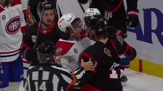Montreal Canadiens vs. Ottawa Senators Scrum