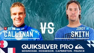 Ryan Callinan vs. Jordy Smith - Quarterfinals, Heat 2 - Quiksilver Pro France 2018