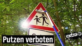 Realer Irrsinn: Verkehrsschilder säubern verboten | extra 3 | NDR