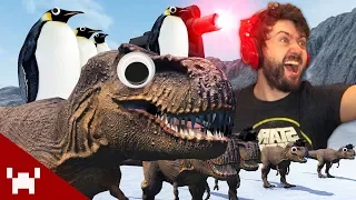 Dinosaurs & Penguins With Lasers! | Beast Battle Simulator