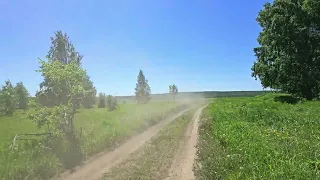 Дорога от Анурьевского родника до с. Сосновый Солонец через с. Аскулы. Самарская Лука. 25 мая 2024 г