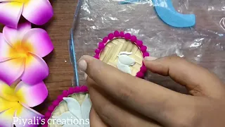 How to make clay lotus jwellary 😍❤️‍🔥👌 #youtubeshorts #clay #viral