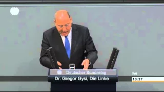 Gregor Gysi, DIE LINKE: »Herr Schäuble, Sie sind dabei, die europäische Idee zu zerstören«