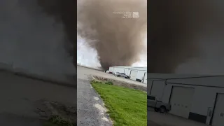 Huge landspout swirls in Indiana | #shorts #newvideo #trending #subscribe #youtube